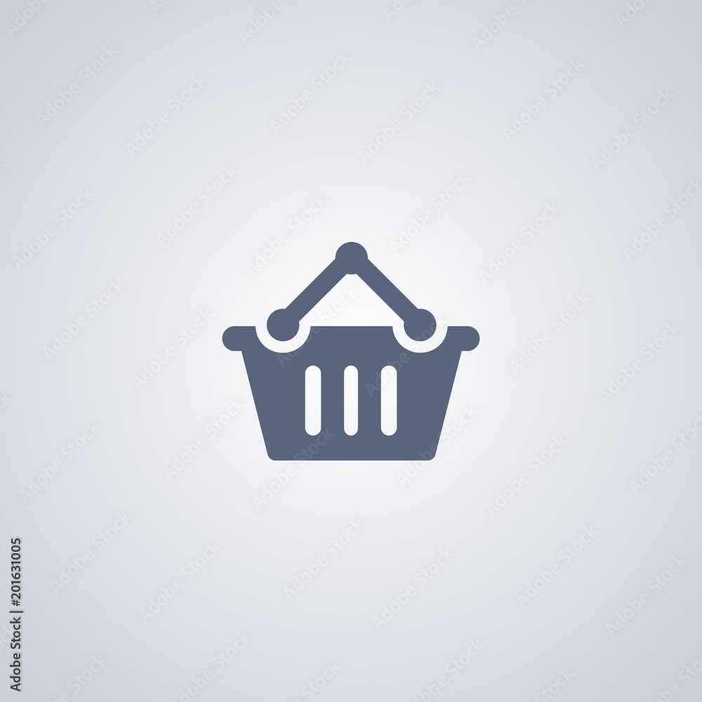 Shopping basket vector icon Shopping basket vector icon