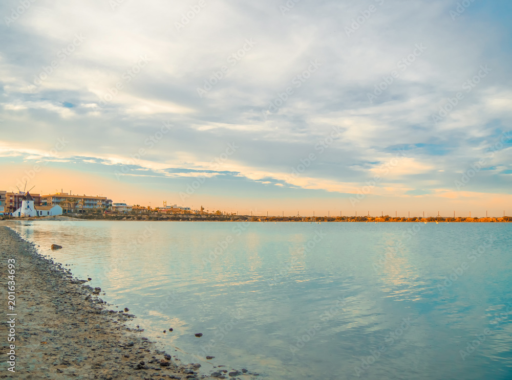 Fototapeta premium Saltworks of San Pedro in thr Mar Menor