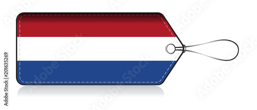 Dutch flag leble, Made in Natherlands