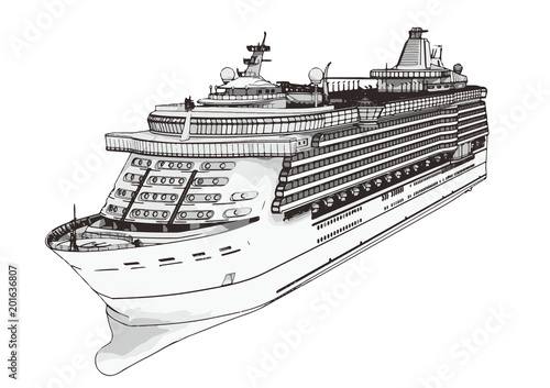sketch of a vector liner cruise