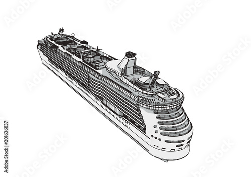 sketch of a vector liner cruise