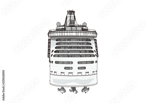 sketch of a vector liner cruise