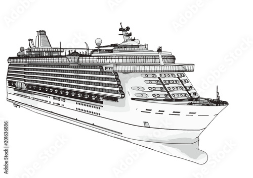 sketch of a vector liner cruise