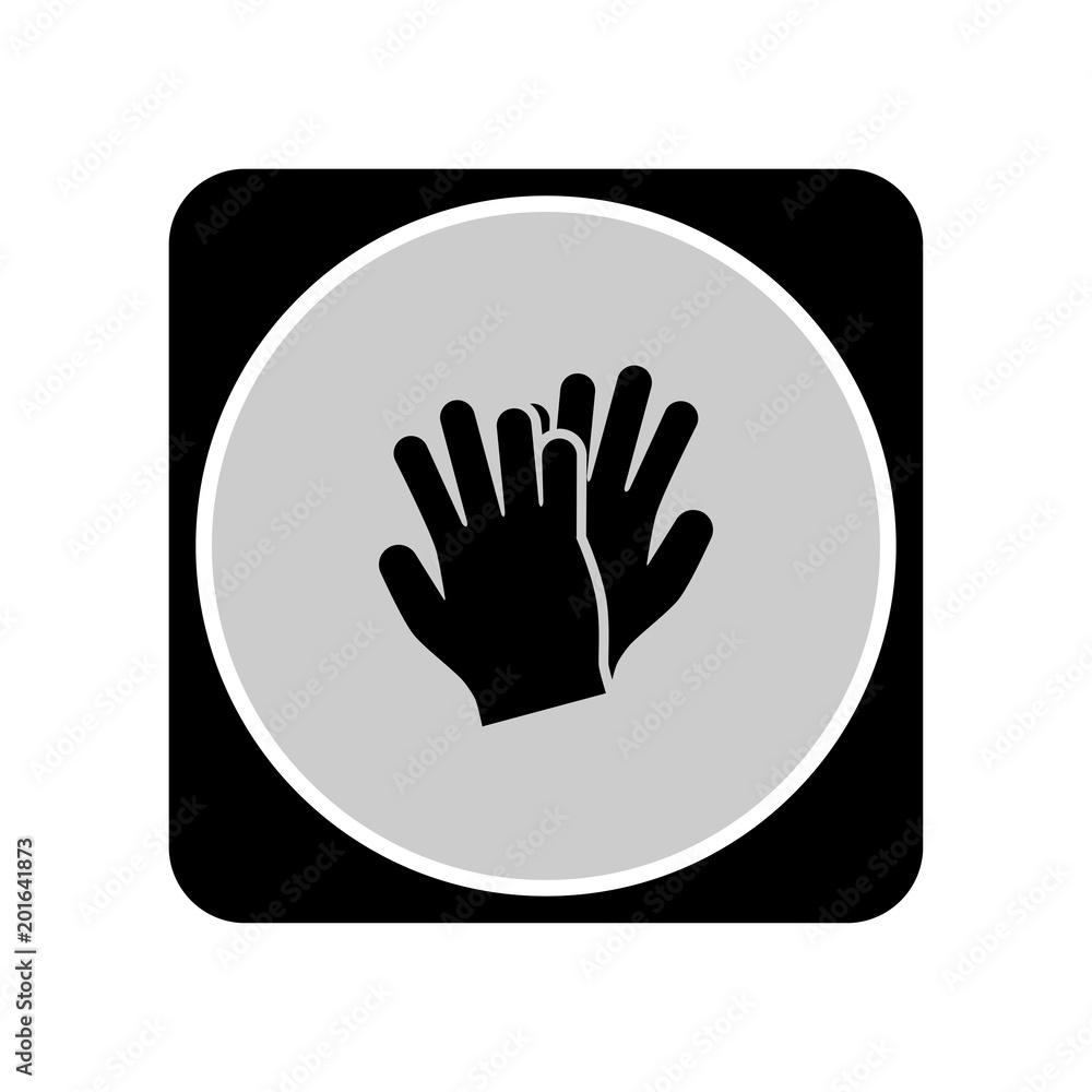 Fototapeta premium Gloves icon. Vector Illustration