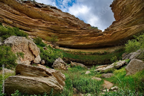 West Kazakhstan. Canyon Tamshala on the Mangyshlak Peninsula photo