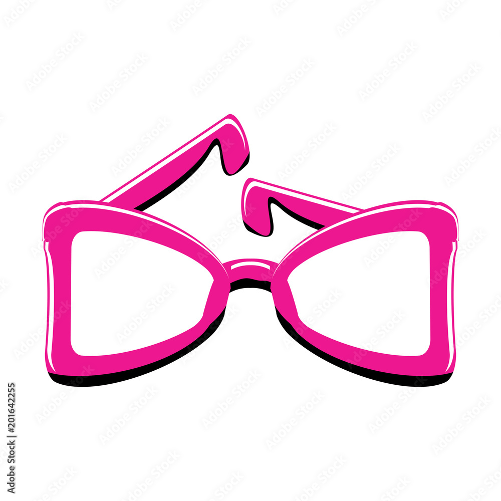pink sunglasses icon over white background, colorful design. vector illustration pink sunglasses icon over white background, colorful design. vector illustration