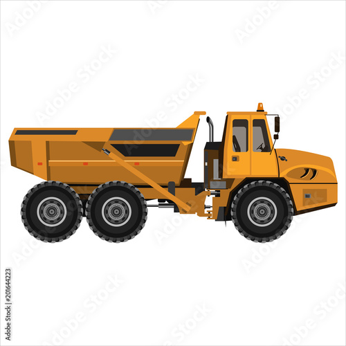 powerful articulated dump truck