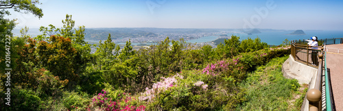 佐賀県唐津市鏡山からの景色