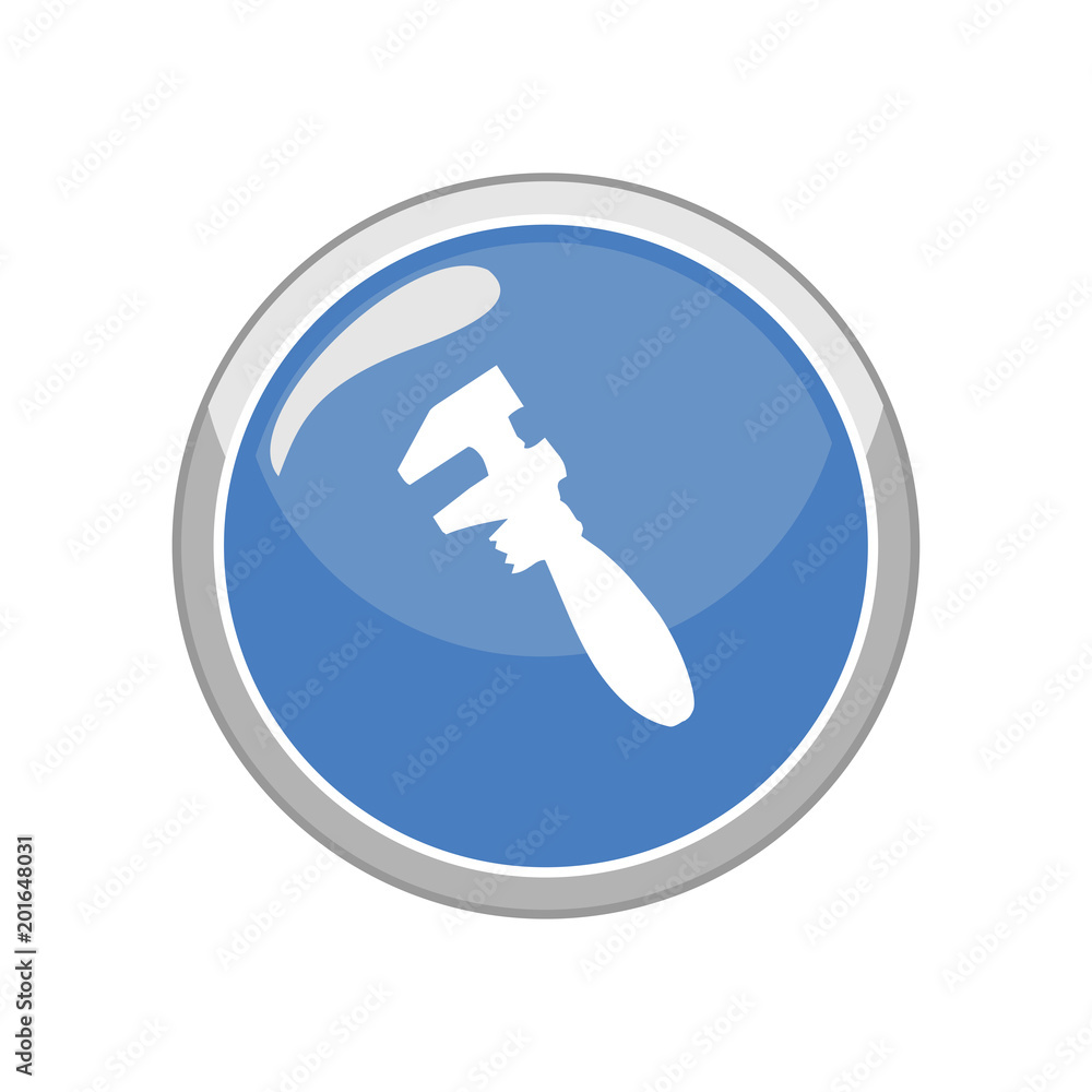 Wrench icon. Illustration