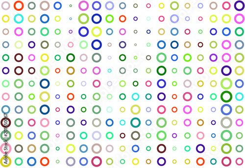 Abstract colored circles, bubbles, sphere or ellipses shape pattern. Repeat, tile, digital & web.