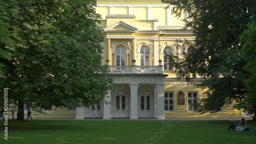 Tilt up of Zofin Palace photo