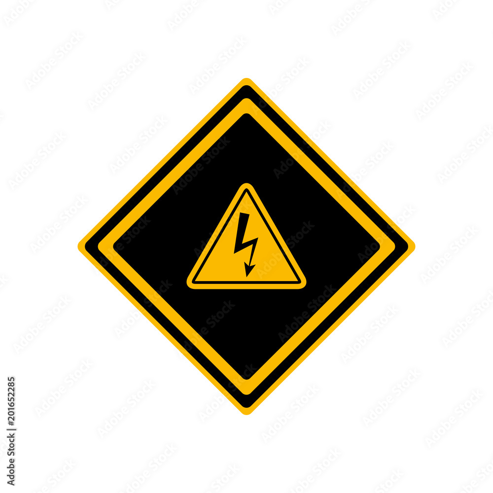 Electricity danger icon Electricity danger icon