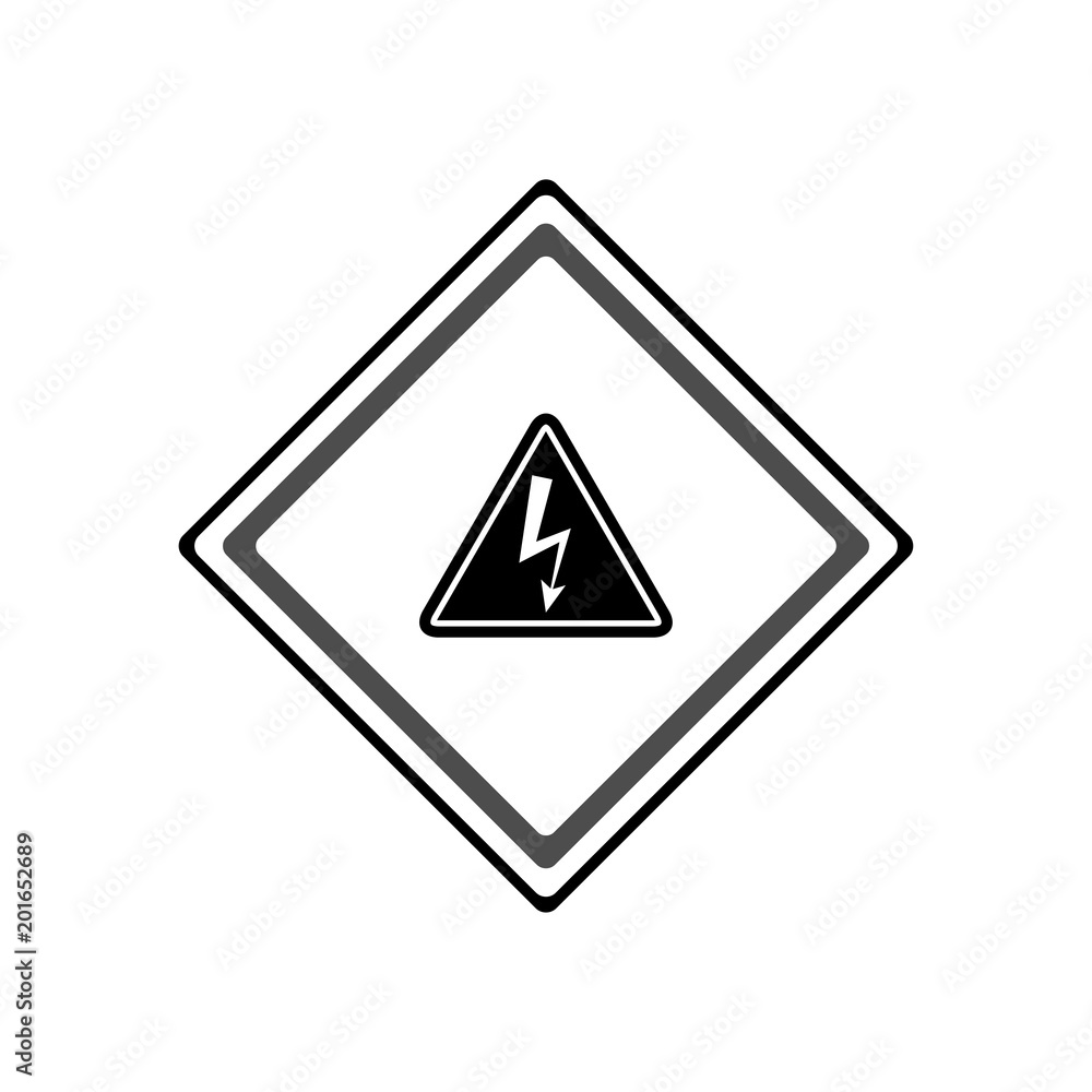 Electricity danger icon Electricity danger icon