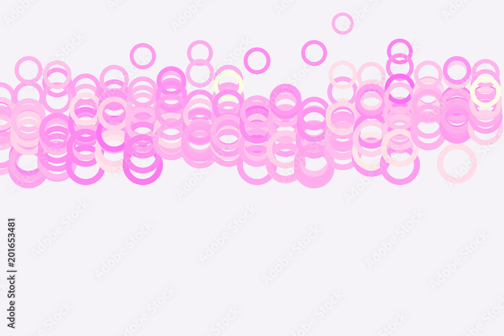 Abstract geometric circles, bubbles. Effect, graphic, backdrop & canvas.