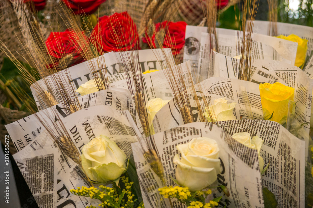 bouquet of beautiful flowers. bouquet of beautiful flowers.
