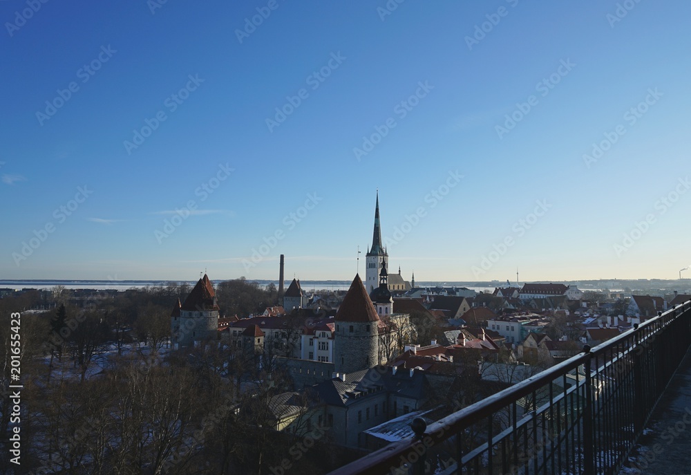 View of City Tallinn Estonia