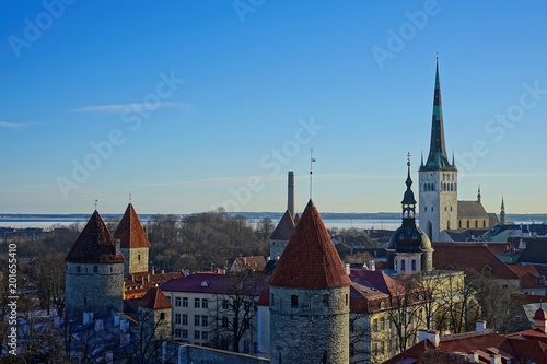 View of City Tallinn Estonia