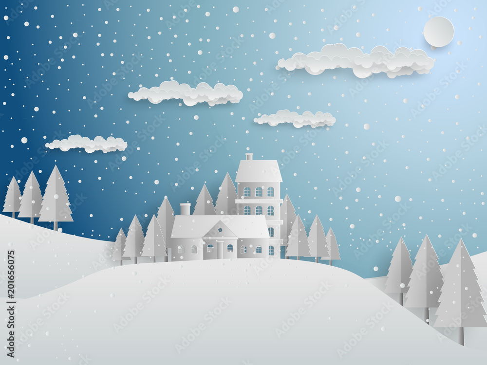 Obraz premium Christmas Background, Christmas Illustration