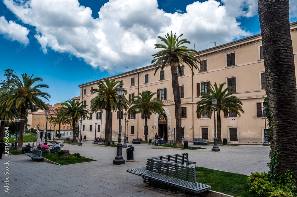 Square in the city of Sassari