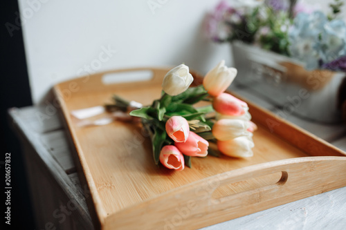 Spring flowers . bouquet