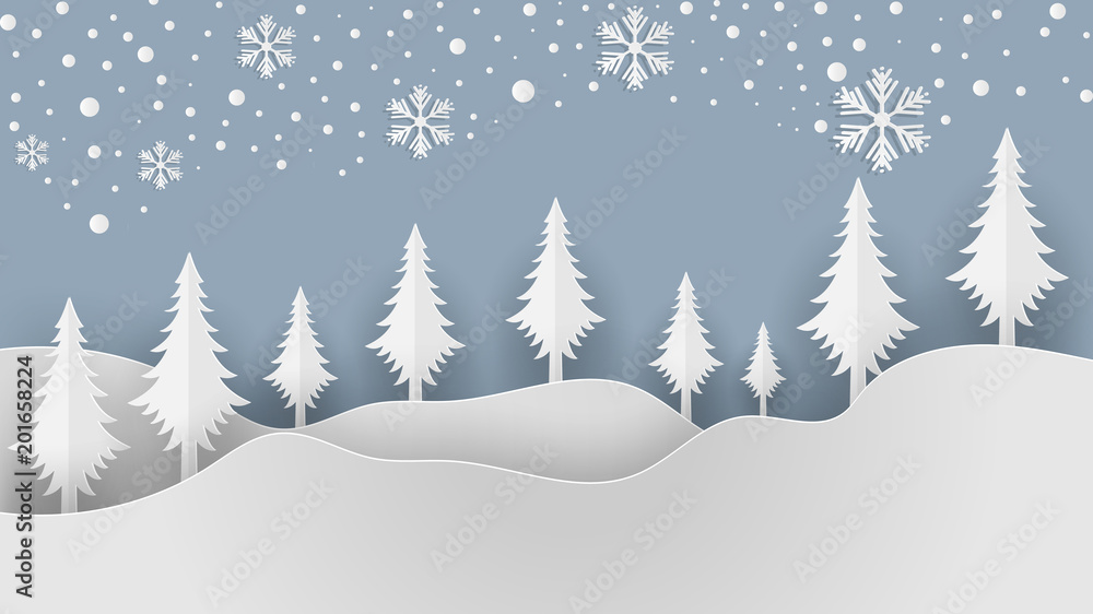 Fototapeta premium Winter Forest Landscape