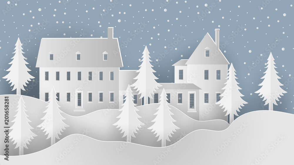 Fototapeta premium Christmas Background, Christmas Illustration