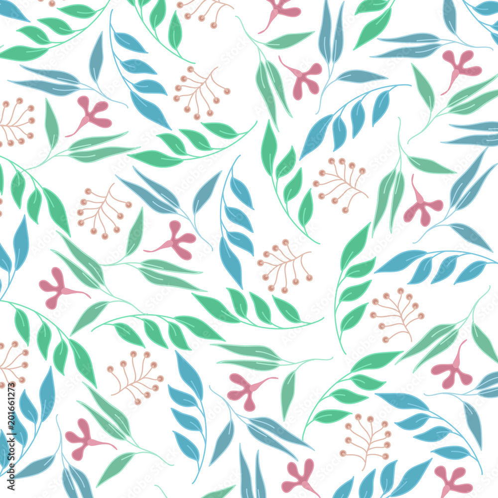 Fototapeta premium Floral Background, Floral Pattern, Summer Background