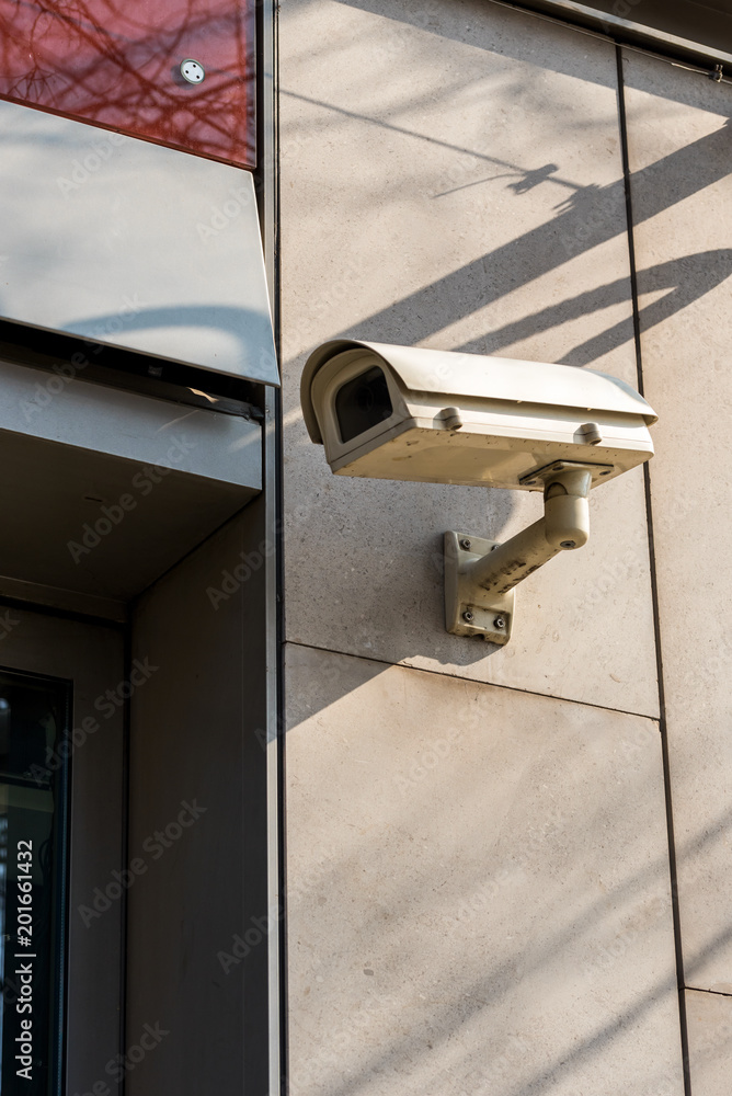 CCTV Cameras on the wall on te building