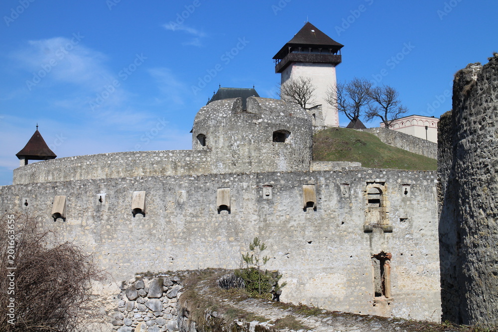 Main tower of Trečín castle, Slovakia