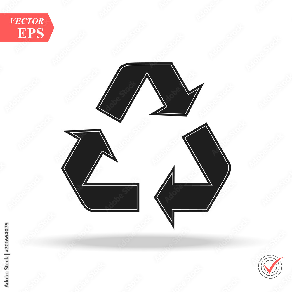 recycle icon in trendy flat style isolated on background. recycle icon page symbol for your web site design recycle icon logo, app, recycle icon in trendy flat style isolated on background. recycle icon page symbol for your web site design recycle icon logo, app,