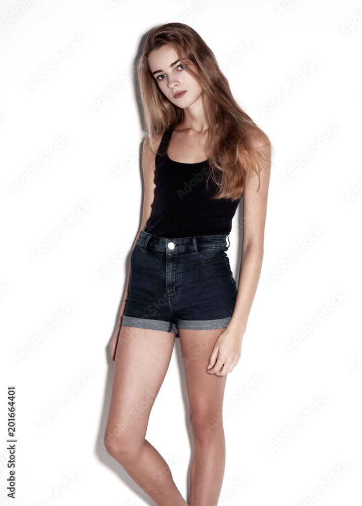 Model test with young beautiful fashion model Model test with young beautiful fashion model