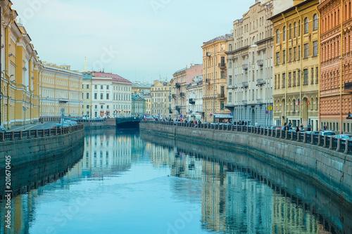 St. Petersburg, Russia - April, 17, 2018: Fontanka embankment in St. Petersburg © Dmitry Vereshchagin