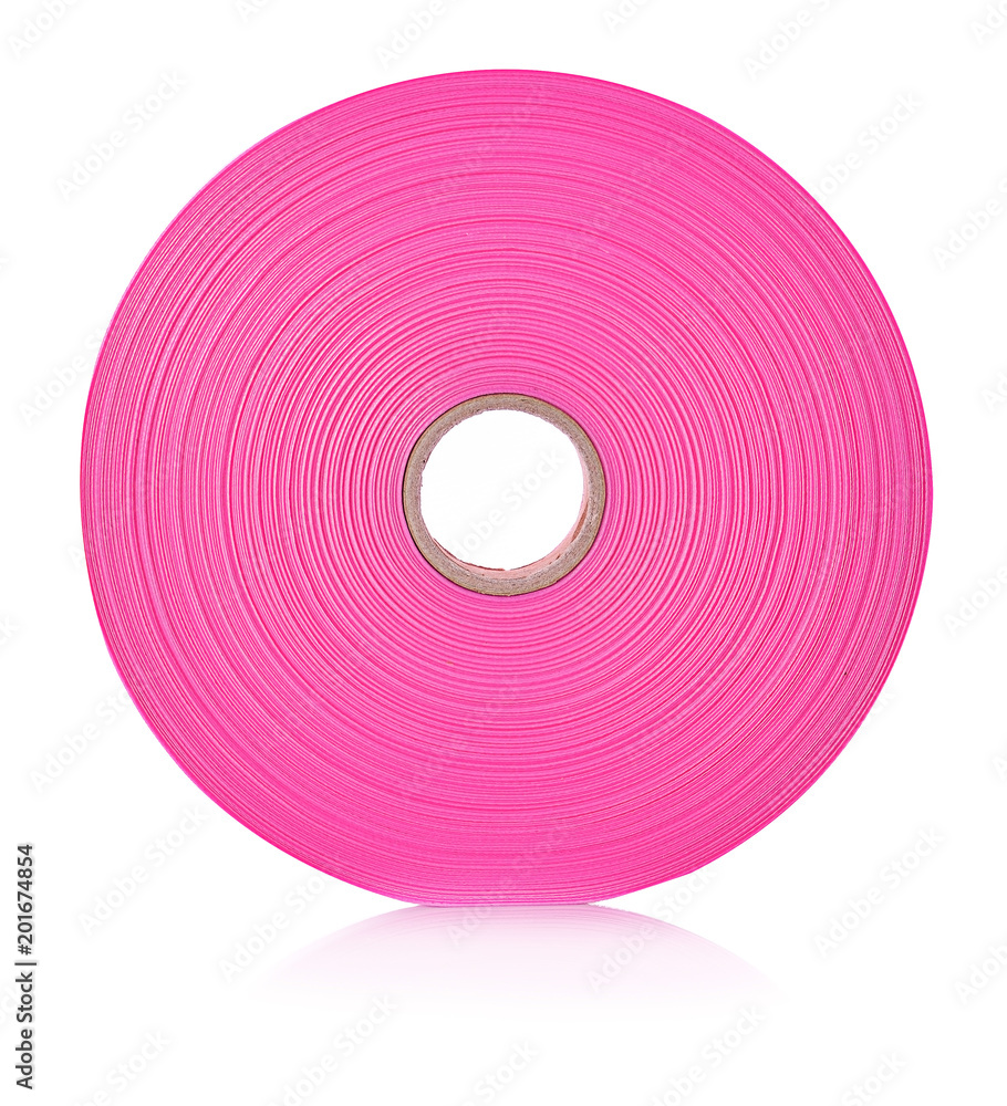 Bright pink ribbons isolated on white background. Bright pink ribbons isolated on white background.