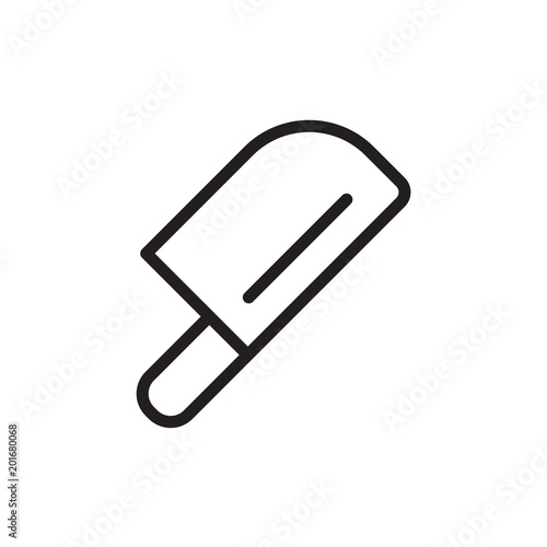 kitchen axe outline vector icon. Modern simple isolated sign. Pixel perfect vector illustration for logo  website  mobile app and other designs