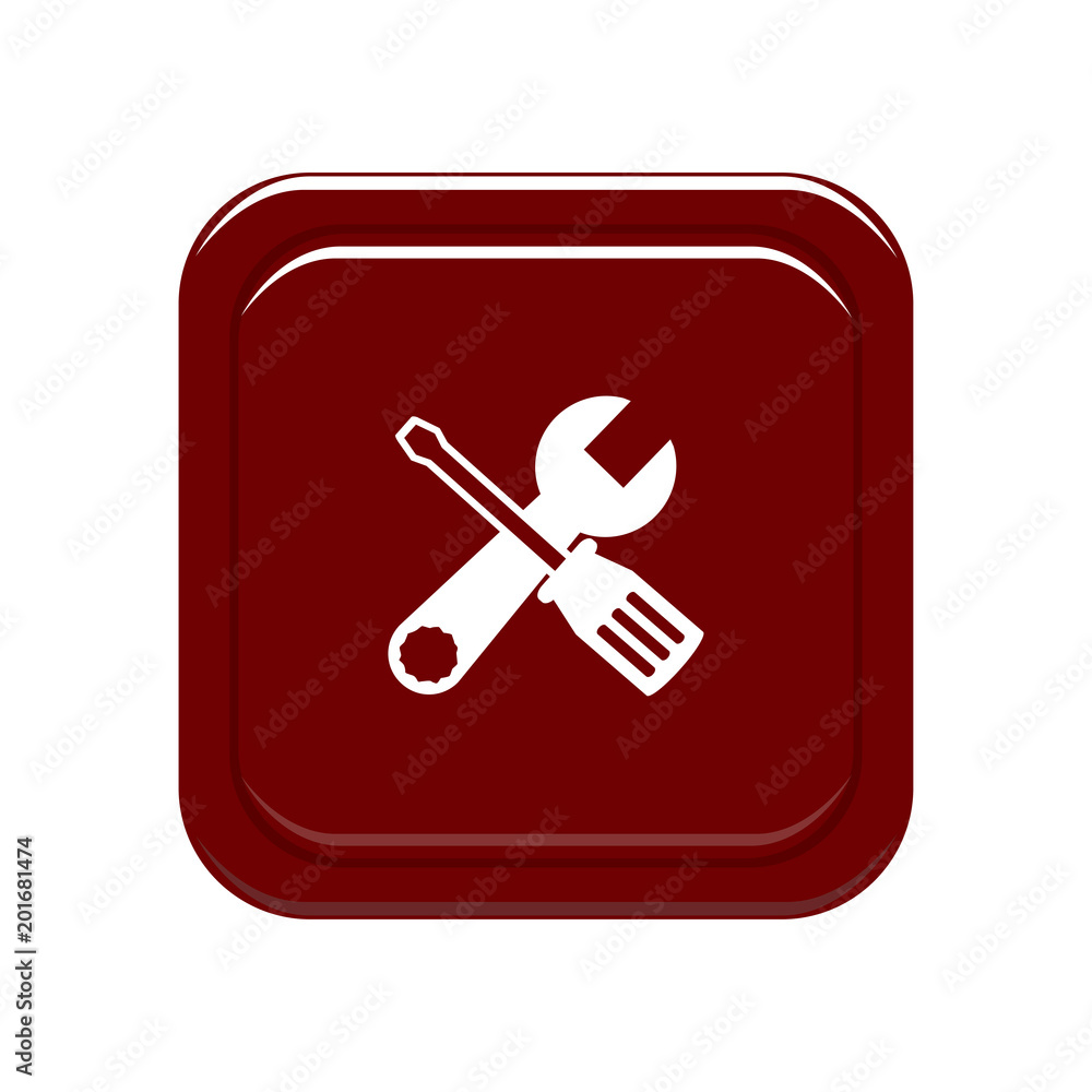 Screwdriver and Wrench icon. Vector Illustration Screwdriver and Wrench icon. Vector Illustration