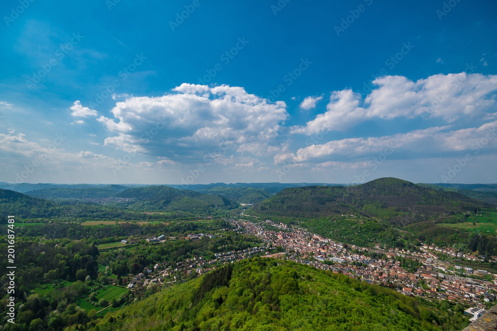 Annweiler am Trifels April 2018; Germany Pfalz / Palatinate 