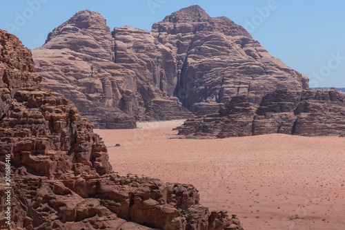 Panoramic view of the Wadi Rum desert, Jordan