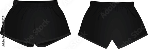 Black shorts. vector illustration photo