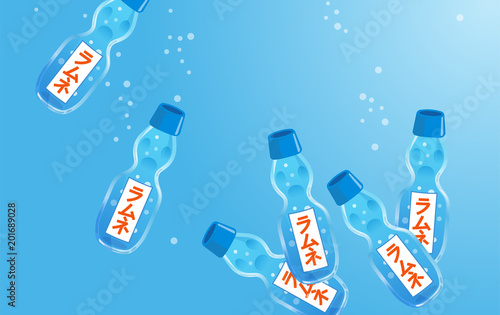 水中のラムネ イラスト Stock ベクター Adobe Stock