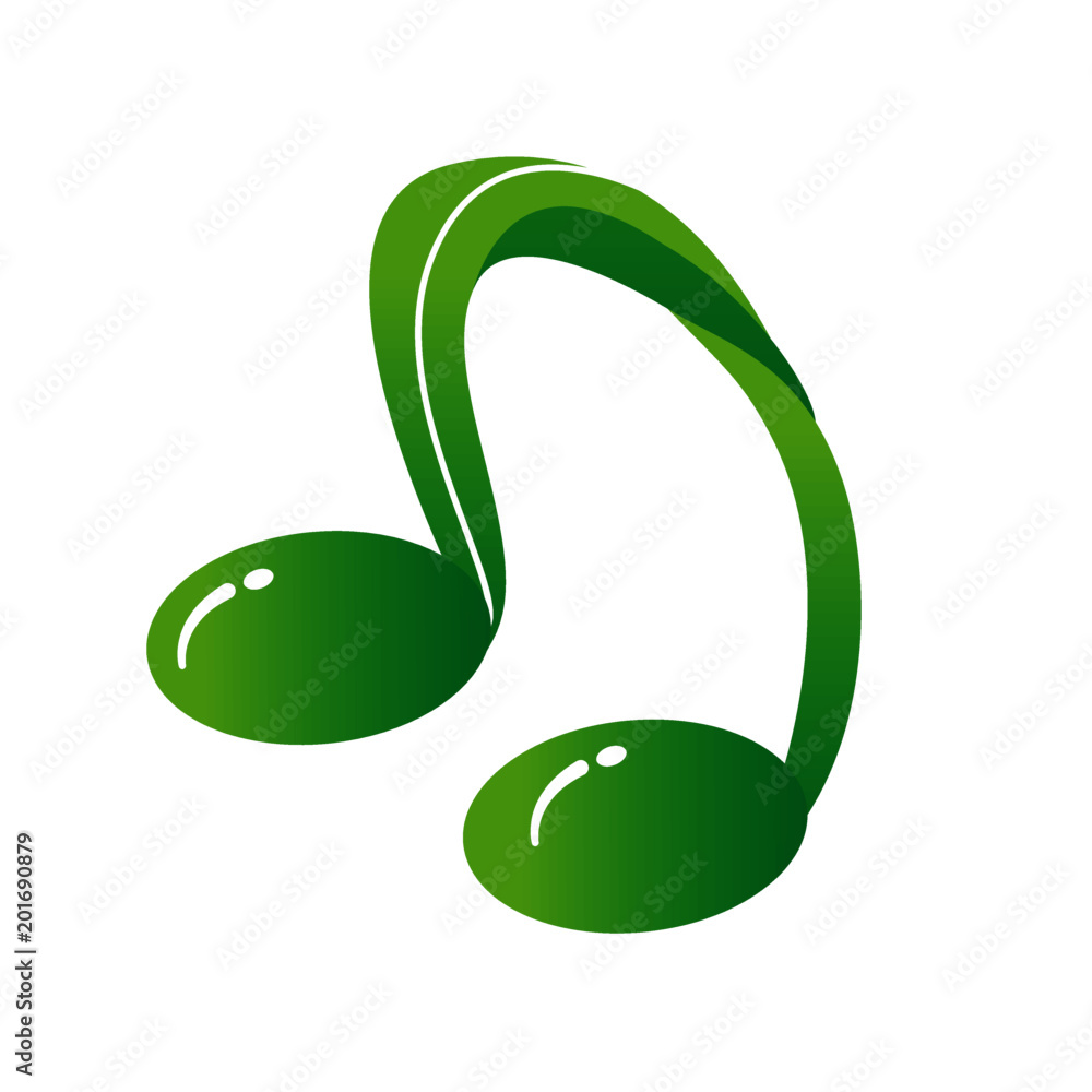 Obraz premium music tree logo