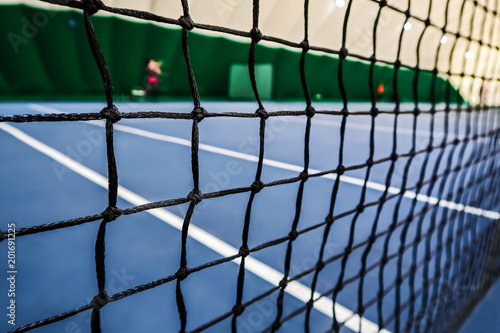 tennis grid, macro