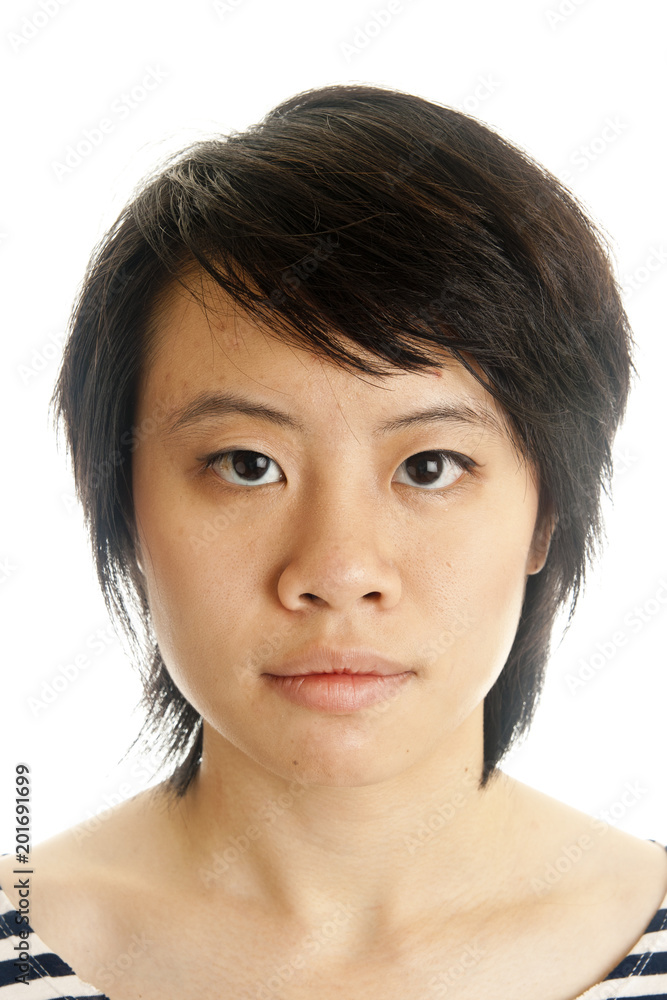 Closeup of a young asian woman Closeup of a young asian woman