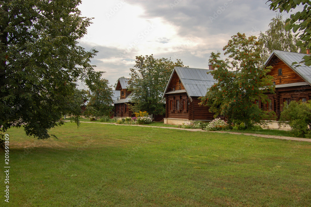 Typical old Russian buildings in Suzdal, Russia Typical old Russian buildings in Suzdal, Russia