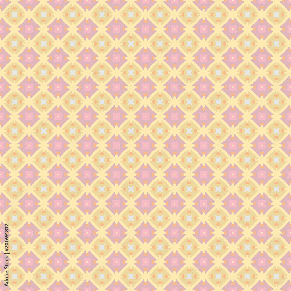 Ethnic geometric pattern in repeat. Fabric print. Seamless background, mosaic ornament, retro style. Ethnic geometric pattern in repeat. Fabric print. Seamless background, mosaic ornament, retro style.
