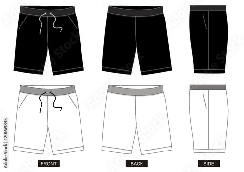 design vector template shorts collection for men 