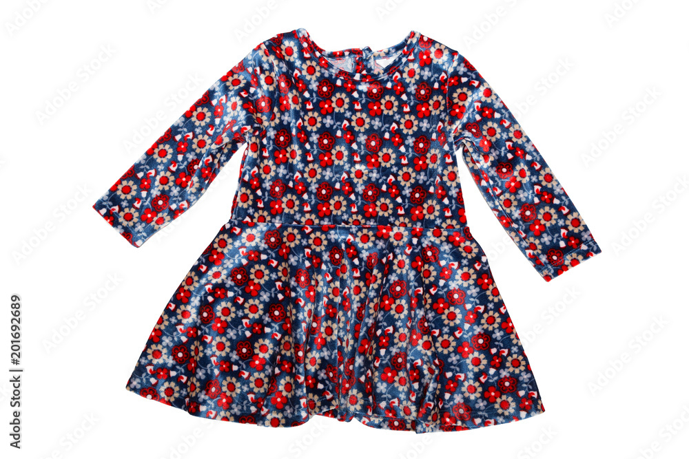 Obraz premium Bright colored baby dress. Isolate on white