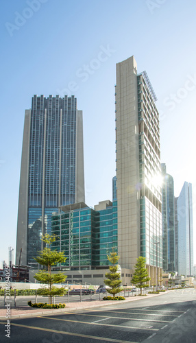 Beautiful view on Dubai skyscrapers  United Arab Emirates