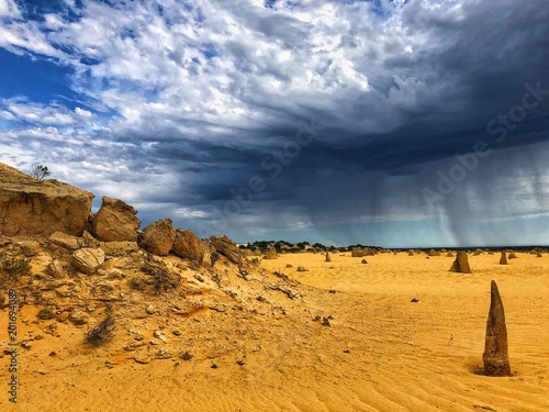 Pinnacles Desert storm australia west