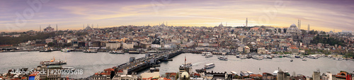 Nice view in the city of Istanbul in Turkey