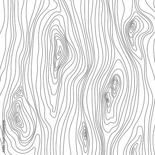 Wooden texture. Wood grain pattern. Abstract fibers structure background, vector illustration